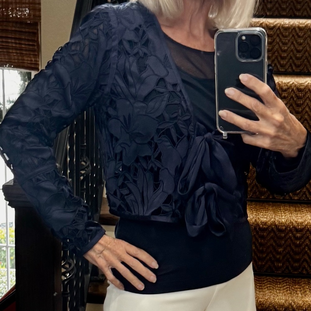 Ramy Brook Jacket , Double Tie Front, size XS - Tank is not included